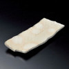 Mino Ware Gohonte style Line Pattern 2-Sun Long Rectangular Plate,Japan
