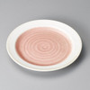 Mino ware Japanese Cuisine Rose Flat Round Plate Made in Japan 25cm