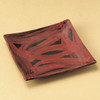 Mino ware Japanese Cuisine Negoro-Style Square Plate Red glaze Japan
