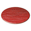 Mino Ware Japan Round Plate with Rock-Like Texture 9.4in Deep red Beni-Yuzu