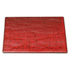 Mino Ware Japan Square Plate with Rock-Like Texture 9.6in Deep red  Beni-Yuzu