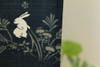 Usagi line of Rabbit Noren Japanese hanging curtain Navy cute cotton 85*150cm