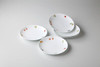 Juicy Fruit White Porcelain Cake Plate Set - Mino Ware, Made in Japan Mino ware