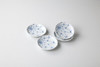 Gift [Boxed] Rope-Pattern Deep Small Plate Set of 4 - Mino Ware, Made in Japan