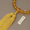 Kyoto Juzu Buddhist Mala Bracelet for men Yellow Citrine, 22 Beads, One-Handed