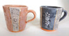 Japanese Pair Mug Tea Coffee cup Kyo Kiyomizu yaki porcelain Inka Stamp Japan