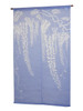 Kyoto Noren Japanese door curtain Color-Blocked Noren  Wisteria Design Japan