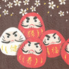 Noren Japanese door curtain 33.46x11.81 in Daruma of Fortune, Virtue Harmony
