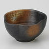 Mino ware ,Made in Japan Black Bizen-style Plum-shaped Small Bowl