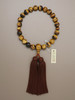Tiger Eye 22 Bead Juzu Matching Beads Silk Tassel Kyoto Japan Buddhist Mala