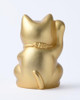 Maneki neko Japanese Lucky cat Takaoka Metalcraft 3.14inch Gold Made in Japan