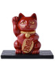 Maneki neko Japanese Lucky cat Takaoka Metalcraft 3.14inch Red Made in Japan