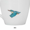 Kutani ware Japan Hideaki KatsumataKawasemi Kingfisher Mug cup coffee tea cup