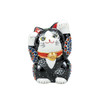 Maneki neko Kutani ware Japanese Lucky cat Double-Pawed Black mori 4.7 in Japan