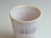 Hagi yaki pottery Japanese Pair Beer cup tumbler Rhythm Purple glaze set of 2