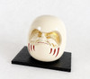 Daruma Darma Japanese Lucky Doll Takaoka Metalcraft 2.75inch White Made in Japan