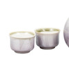 Kutani yaki ware Japanese Sake cup pot set Guinomi Tokkuri Silver foill Purple
