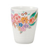 Kutani yaki ware Japanese Ceramic Tumbler Beer Sake cupFlower Garden SawadaIkumi
