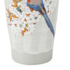 Kutani yaki ware Japanese Ceramic Tumbler Beer Sake cupWild cherryblossom Bird