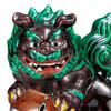 Kutani Ware Foo dog Shishi Lion Kochi Glaze Made in Japan  Height:6.6 in