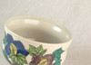 Chawan Kutani yaki ware Japanese Matcha Green Tea BowlIro-e Fuyo Hibiscus Japan
