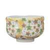 Chawan Kutani yaki ware Japanese Matcha Green Tea BowlFloral Stream Japan