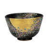 Chawan Kutani yaki ware Japanese Matcha Green Tea Bowl Gold Hagi Bush Clover