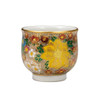 Kutani yaki ware Japanese Sake cup Guinomi Gold Hanatsume Japan