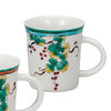 Pair Kutani yaki ware Mug Tea Coffee Cup set of 2Grape pattern Soho Kiln Japan