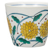 Kutani yaki ware Japanese Mug Coffee Tea Soup Cup Kiku pattern Japan
