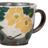 Kutani yaki ware Japanese Mug Coffee Tea Soup Cup Gold Camellia Japan