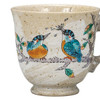 Kutani yaki ware Japanese Mug Coffee Tea Soup Cup Kingfisher Kawasemi