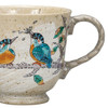 Kutani yaki ware Japanese Mug Coffee Tea Soup Cup Kingfisher Kawasemi