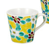 Pair Kutani yaki ware Mug Tea Coffee Cup set of 2Floral Pattern Japan