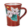 Kutani yaki ware Japanese Mug Coffee Tea Soup Cup dogwood pattern Sousei kiln