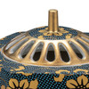 Koro Kutani yaki ware Japanese Incense Burner pot  Aochibu tessen 3.5go Japan