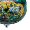 Koro Kutani yaki ware Japanese Incense Burner pot  Old Kutani style Flower Bird