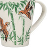 Kutani yaki ware Japanese Mug Coffee Tea Cup Big size Sparrows on Green Bamboo