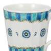 Kutani yaki ware Japanese Mug Coffee Tea Soup Cup Hanairo Blue floral Ako Mori