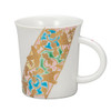 Kutani yaki ware Japanese Mug Coffee Tea Soup Cup Golden Bird Arabesque Taishi