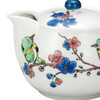 Kyusu Kutani yaki ware Japanese porcelain tea pot Mejiro and Plum Blossom Japan