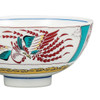 Gohan Chawan Kutani yaki ware Japanese Rice bowl Aka-e phoenix Overglaze red