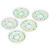Kutani yaki ware Japanese Serving Plate Dish set of 5Cotton pattern Japan