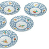 Kutani yaki ware Japanese Small Plate Dish set of 5Fruit Design 6.4in Japan
