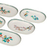 Kutani yaki ware Japanese Serving Plate Dish set of 5Flower Bird style Japan