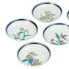 Kutani yaki ware Japanese Small Plate Dish set of 5Grass and Flower 5.4in Japan
