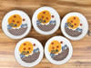 Kutani yaki ware Japanese Small Plate Dish set of 5 Wave Chidori Plover Japan
