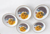 Kutani yaki ware Japanese Small Plate Dish set of 5 Wave Chidori Plover Japan