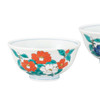 Kutani yaki ware Japanese Rice bowl set of 2 Gohan Camellia Nitta Atsuko Japan