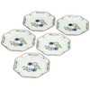 Kutani yaki ware Japanese Serving Plate Dish set of 5Kikko Tortoise Shell Japan